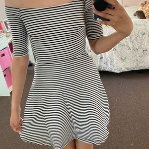 Black and white dress